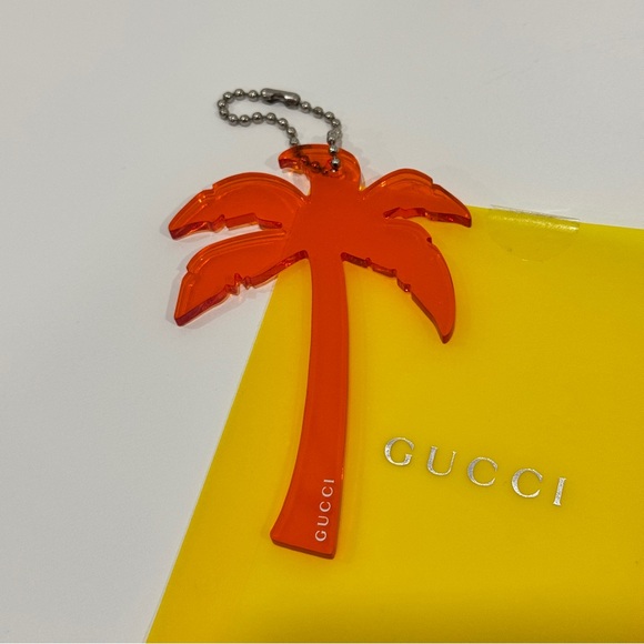 Gucci Accessories - GUCCI Orange Palm Tree 2020 Resort Launch Party Key Chain Bag Charm